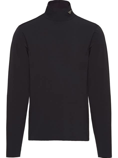 prada blouse 2015|prada nylon high neck top.